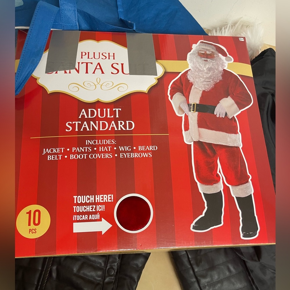 Plush Santa Suit Adult Standard
